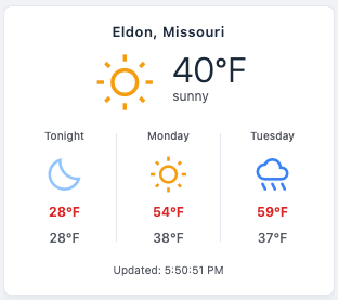 FC Weather Widget